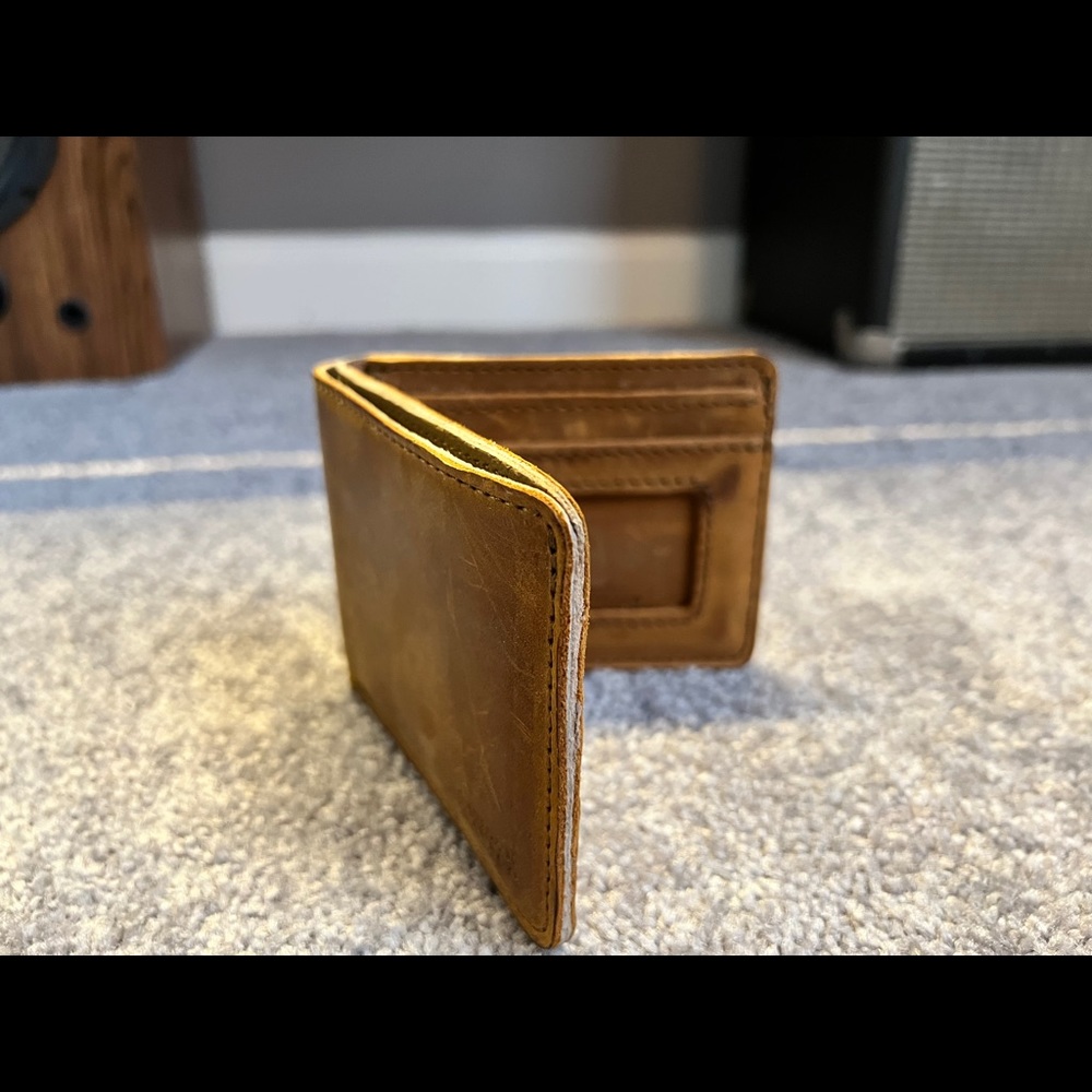 Handmade Leather Bifold Wallet